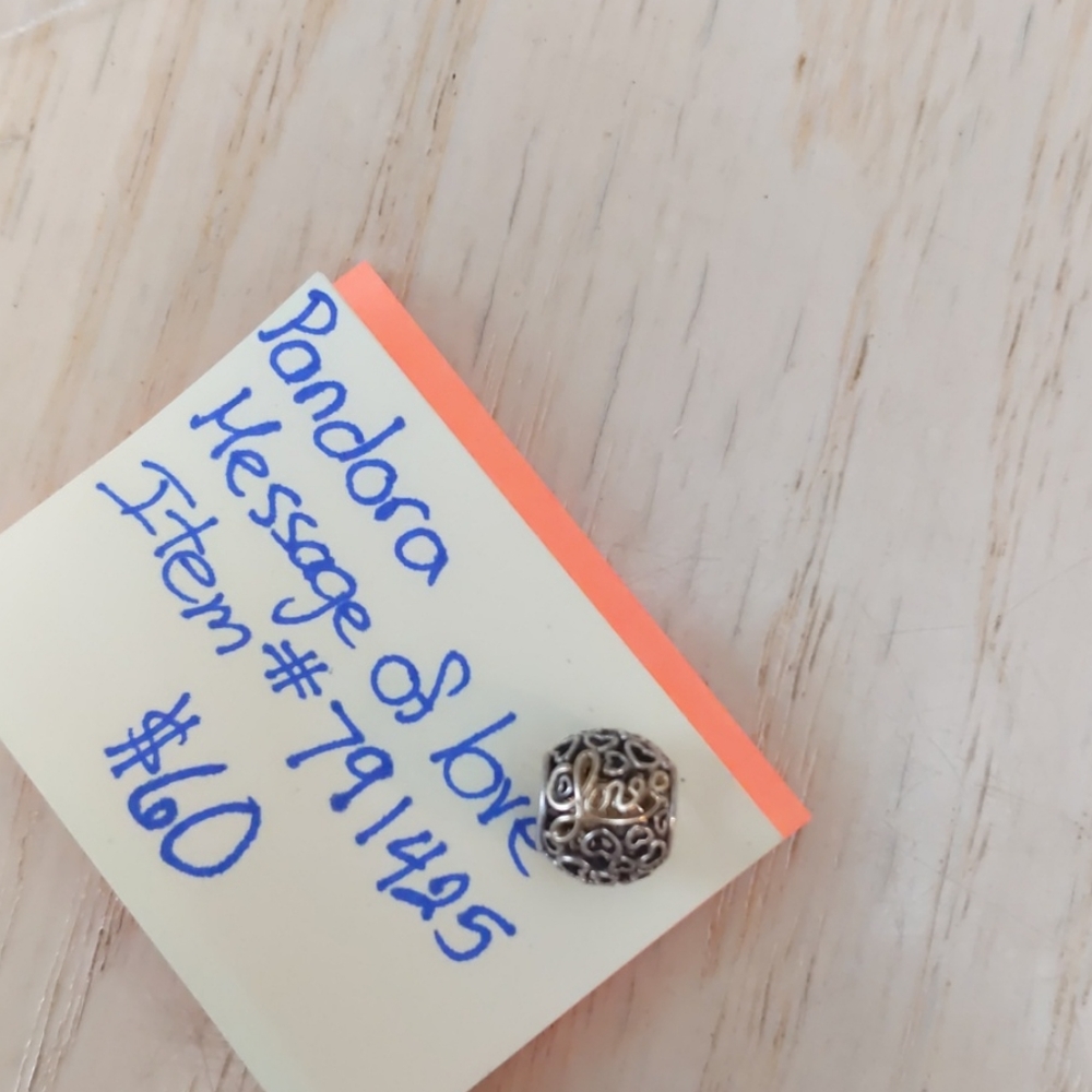 Message of love Pandora charm